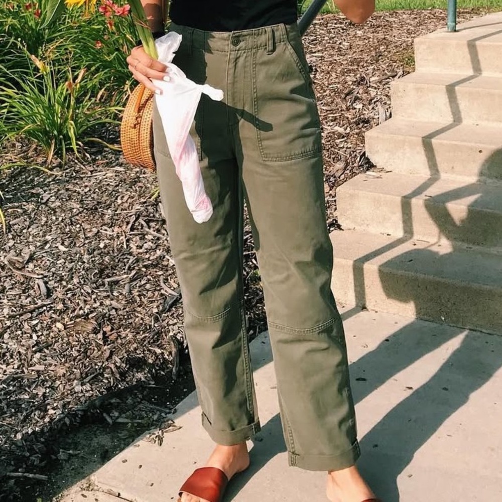 Olive Green Cargo Pants